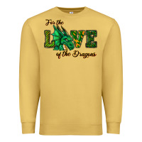 Antique Gold For The Love Of The Dragons Premium Sweatshirt - RanaPortraitStore