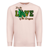Pale Pink For The Love Of The Dragons Premium Sweatshirt - RanaPortraitStore