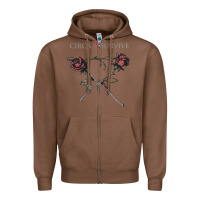 Chestnut Circa Survive Zipper Hoodie - artisFamous
