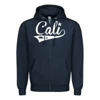 Navy camo cali Zipper Hoodie - artisFamous