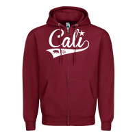 Burgundy camo cali Zipper Hoodie - artisFamous