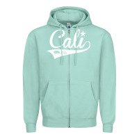 Seafoam camo cali Zipper Hoodie - artisFamous