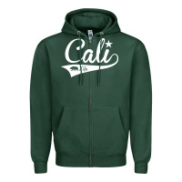 Sports Green camo cali Zipper Hoodie - artisFamous