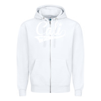 White camo cali Zipper Hoodie - artisFamous