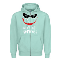 Seafoam why so serious Zipper Hoodie - artisFamous