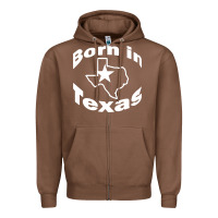 Chestnut born in texas Zipper Hoodie - artisFamous