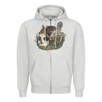 Dove Grey Circa Survive Zipper Hoodie - artisFamous