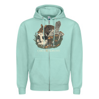Seafoam Circa Survive Zipper Hoodie - artisFamous