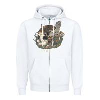 White Circa Survive Zipper Hoodie - artisFamous