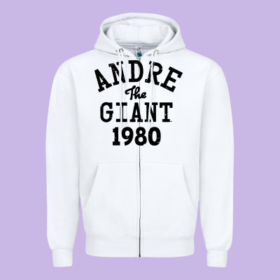 Andre The Giant 1980 Zipper Hoodie Designed By Artisfamous