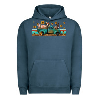 Pigment Midnight Navy western animals truck Urban Hoodie - Jasminsmagicworld