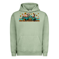 Pigment Oil Green western animals truck Urban Hoodie - Jasminsmagicworld