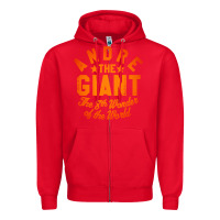 Red andre the giant 8th wonder of the world Zipper Hoodie - artisFamous