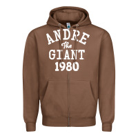 Chestnut andre the giant 1980 Zipper Hoodie - artisFamous