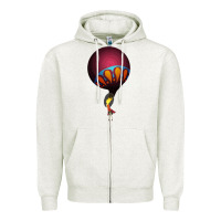 Oatmeal Heather Circa Survive Zipper Hoodie - artisFamous