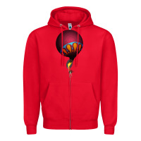 Red Circa Survive Zipper Hoodie - artisFamous