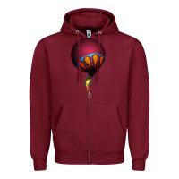 Burgundy Circa Survive Zipper Hoodie - artisFamous