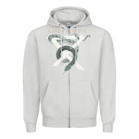 Dove Grey Circa Survive Zipper Hoodie - artisFamous