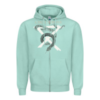 Seafoam Circa Survive Zipper Hoodie - artisFamous