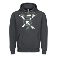 Smoke Circa Survive Zipper Hoodie - artisFamous