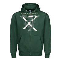 Sports Green Circa Survive Zipper Hoodie - artisFamous