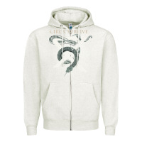 Oatmeal Heather Circa Survive Zipper Hoodie - artisFamous