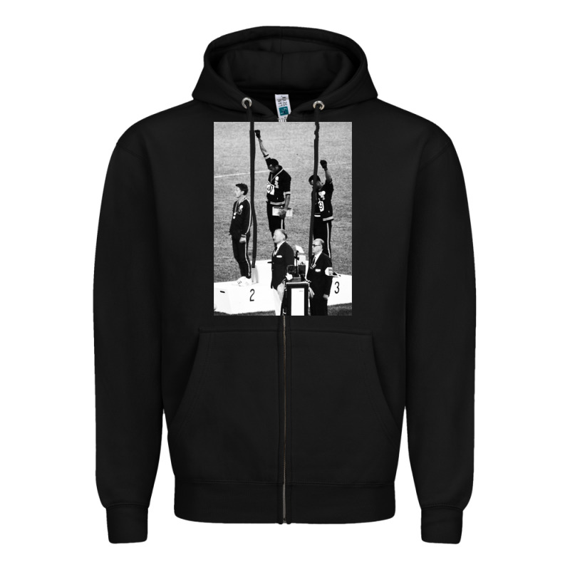 Black Power Black Fist 1968 Olympics Zipper Hoodie by artisFamous | Teevron
