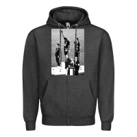 Charcoal Heather black power black fist 1968 olympics Zipper Hoodie - artisFamous