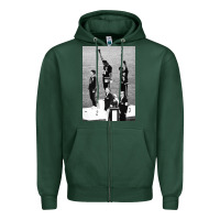 Sports Green black power black fist 1968 olympics Zipper Hoodie - artisFamous