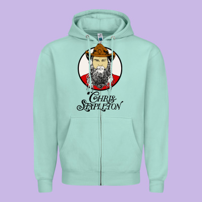 Chris Stapleton Zipper Hoodie Designed By Artisfamous