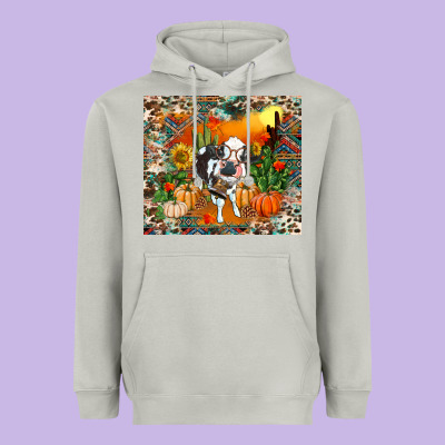 Fall Baby Cow Heavyweight Hoodie Designed By Ranaportraitstore