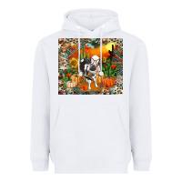 White Fall baby cow Heavyweight Hoodie - RanaPortraitStore