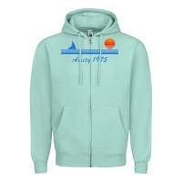 Seafoam amity island 1975 Zipper Hoodie - artisFamous
