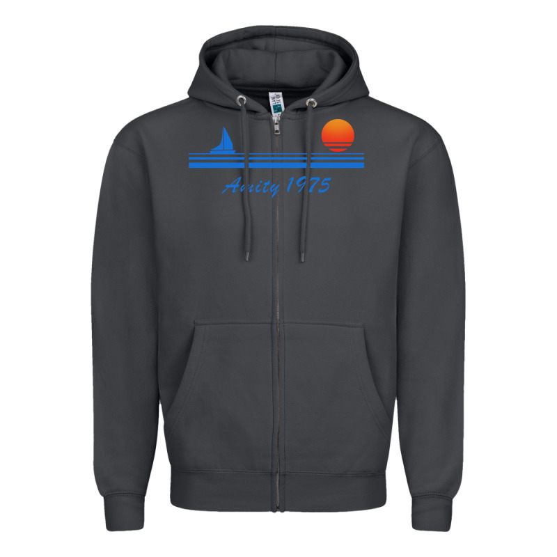 Amity Island 1975 Zipper Hoodie by artisFamous | Teevron