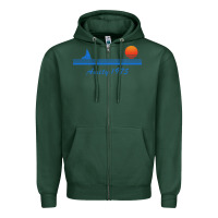 Sports Green amity island 1975 Zipper Hoodie - artisFamous