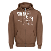 Chestnut conan the barbarian vintage Zipper Hoodie - artisFamous