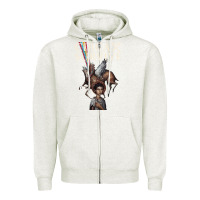 Oatmeal Heather Circa Survive Zipper Hoodie - artisFamous