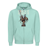 Seafoam Circa Survive Zipper Hoodie - artisFamous