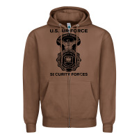 Chestnut air force security forces Zipper Hoodie - artisFamous