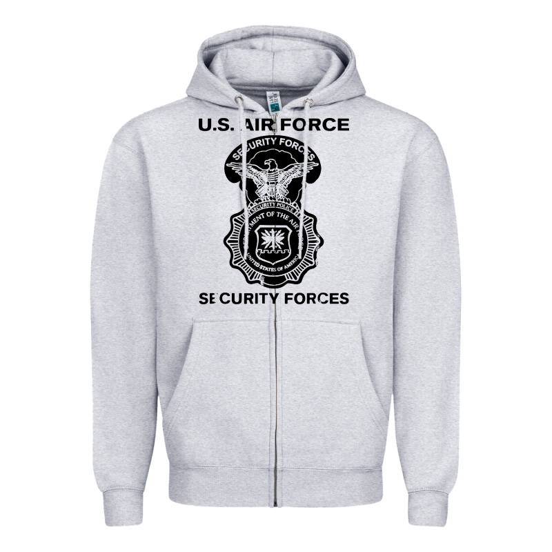 Air Force Security Forces Zipper Hoodie by artisFamous | Teevron