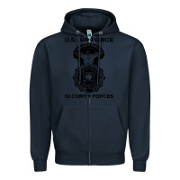 Navy air force security forces Zipper Hoodie - artisFamous