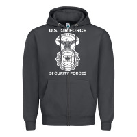 Smoke air force security forces Zipper Hoodie - artisFamous