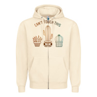Sandshell cool cactus Zipper Hoodie - artisFamous