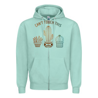 Seafoam cool cactus Zipper Hoodie - artisFamous