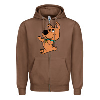 Chestnut scrappy doo fists Zipper Hoodie - artisFamous