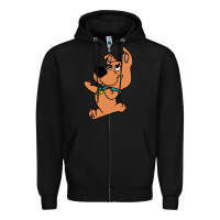 Black scrappy doo fists Zipper Hoodie - artisFamous