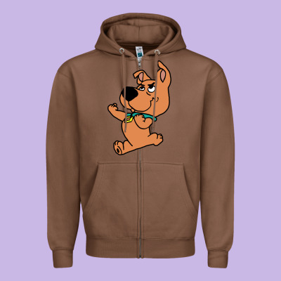 Scrappy Doo Fists Zipper Hoodie Designed By Artisfamous