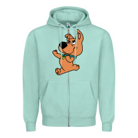 Seafoam scrappy doo fists Zipper Hoodie - artisFamous