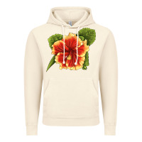 Vintage Artic Hawaiian Hibiscus Flower Illustrations Vintage Hoodie - LillyAllenDesigns