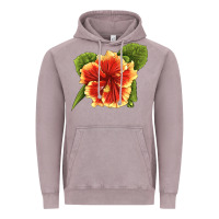 Vintage Zinc Hawaiian Hibiscus Flower Illustrations Vintage Hoodie - LillyAllenDesigns
